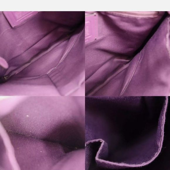 COACH Signature Used Shoulder Bag PVC Leather Brown Myanmar Authentic #BE924 M - Picture 9 of 11